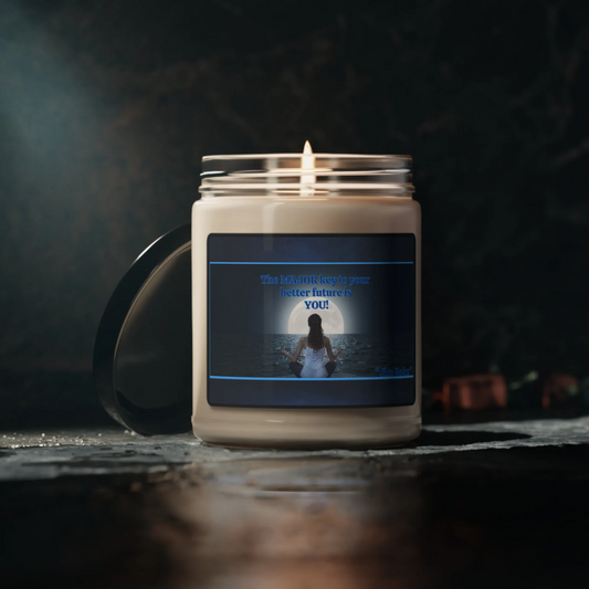 Introducing the Lunar Serenity Candle Harness the Power Within for a Brighter Tomorrow!