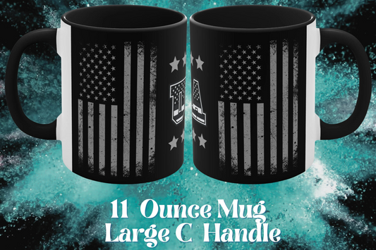 Introducing our Care and Wishes Boutiques 11 ounce coffee cup This stunning ceramic coffee cup features a two tone design with a black exterior.