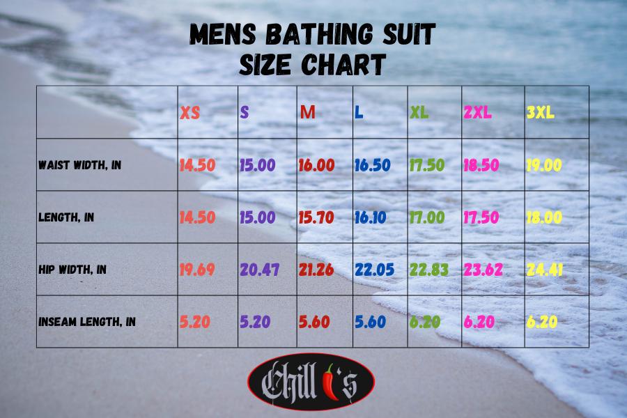 Mens Swim Trunks, Mens Swimwear, Bathing Suit, Beach, Swimsuit, Gothic, Skulls, Shorts, Free Shipping, Chilli's, Neon Beach