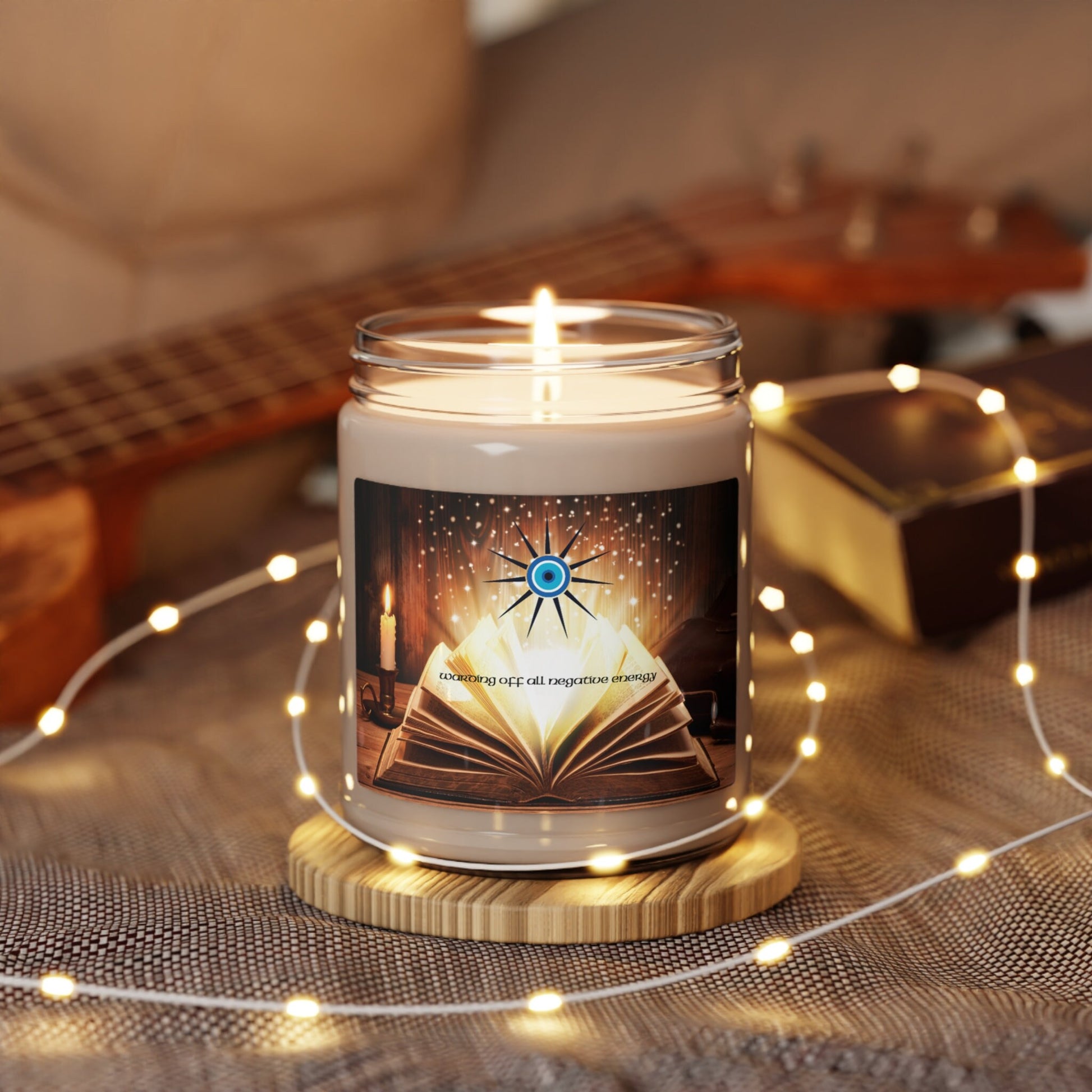 Immerse yourself in the captivating essence of the "Eye of Serenity" as it combines the power of the evil eye symbol, the comforting scent of Sea Salt &amp; Orchid, and the mystical guidance of the spell book. Let this enchanting trio bring serenity, protection, and a touch of magic into your life.