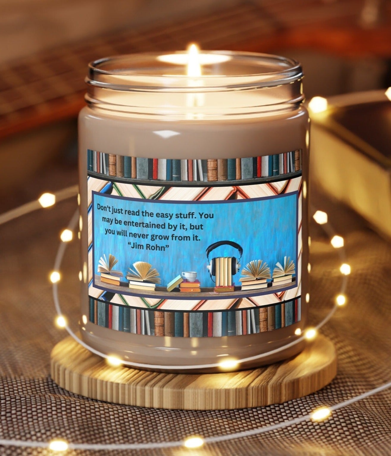 As the flame dances, casting a warm glow, the scent fills the air, enveloping you in a delightful aromatic embrace.